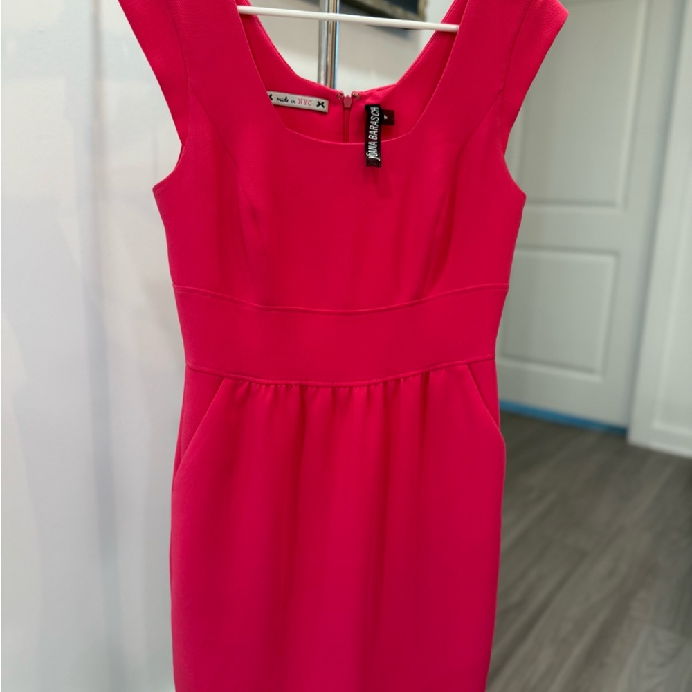 Yoana Baraschi Hot Pink Sheath Dress (Made in NYC)-Small 4